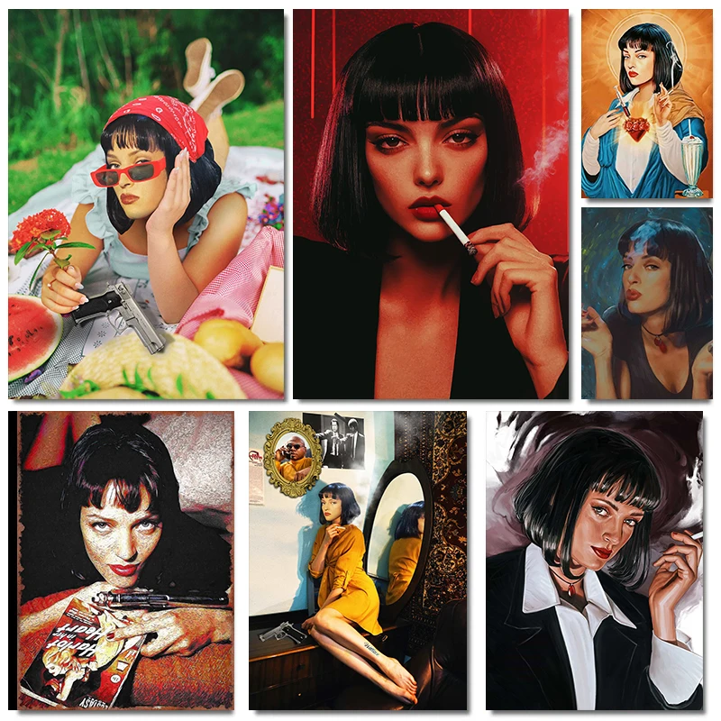 pulp-fiction-classico-serie-de-filmes-de-alta-qualidade-quentin-tarantino-posteres-de-arte-de-parede-pinturas-em-tela-sala-decoracao-de-casa-presente