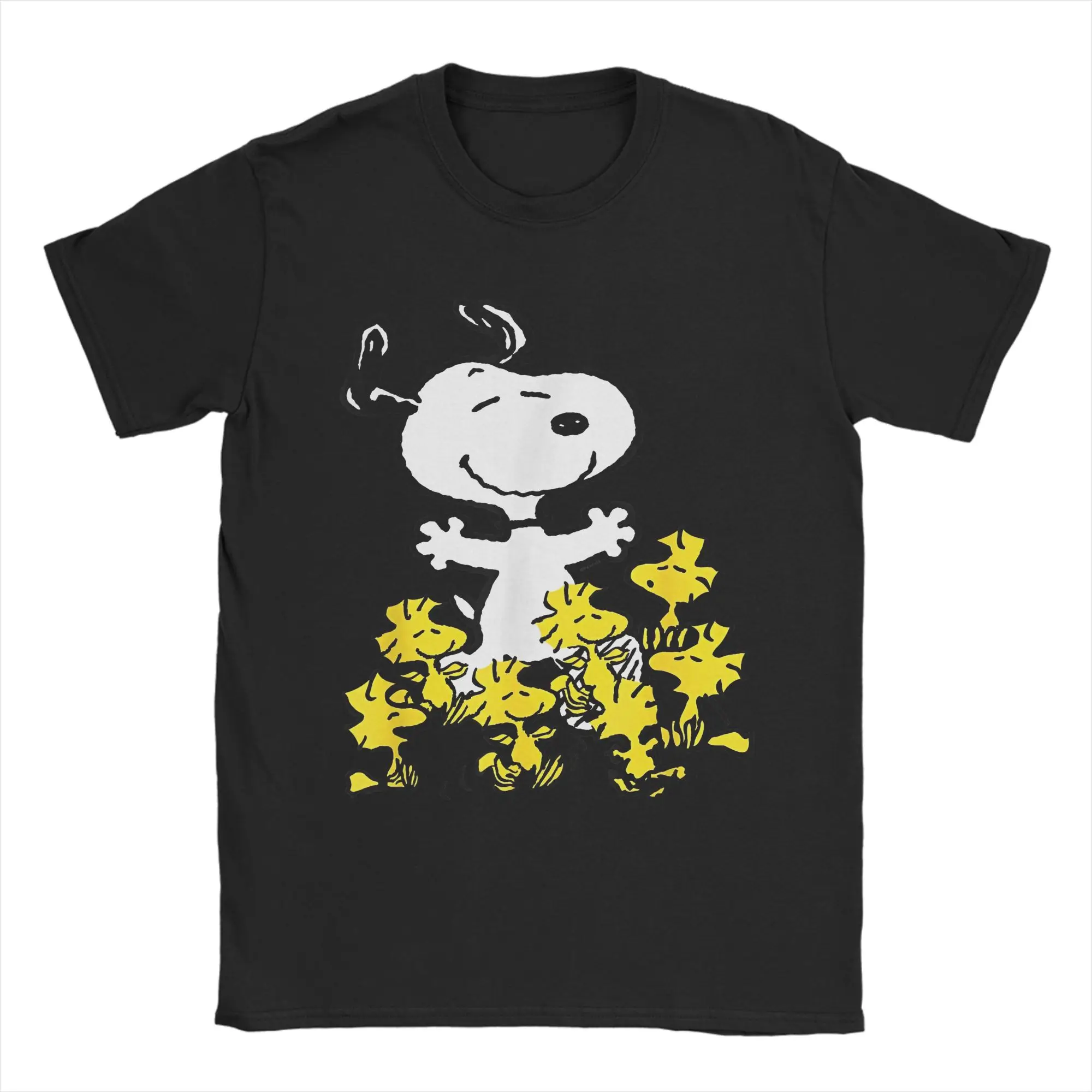 Snoopy T-Shirt Male  Vintage T Shirts Summer O-Neck Hip Hop Tees Dropshipping Oversized Tops