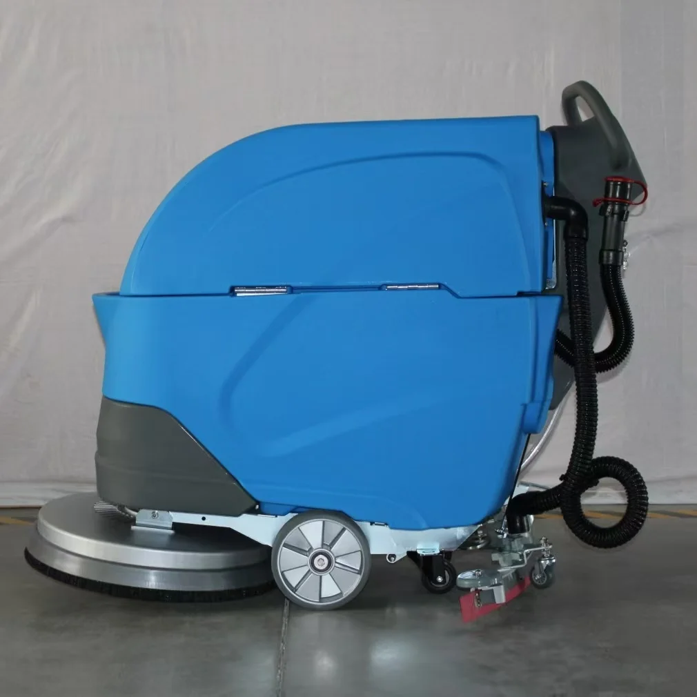 Industrial Floor Cleaning Washing Machine Equipment China New High Efficiency Walk Behind Hand Push Scrubber