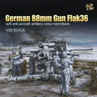 Border Model Assembly Tank Kit BT-013 88MM Anti aircraft Gun with Artillery Group 1/35 Scale