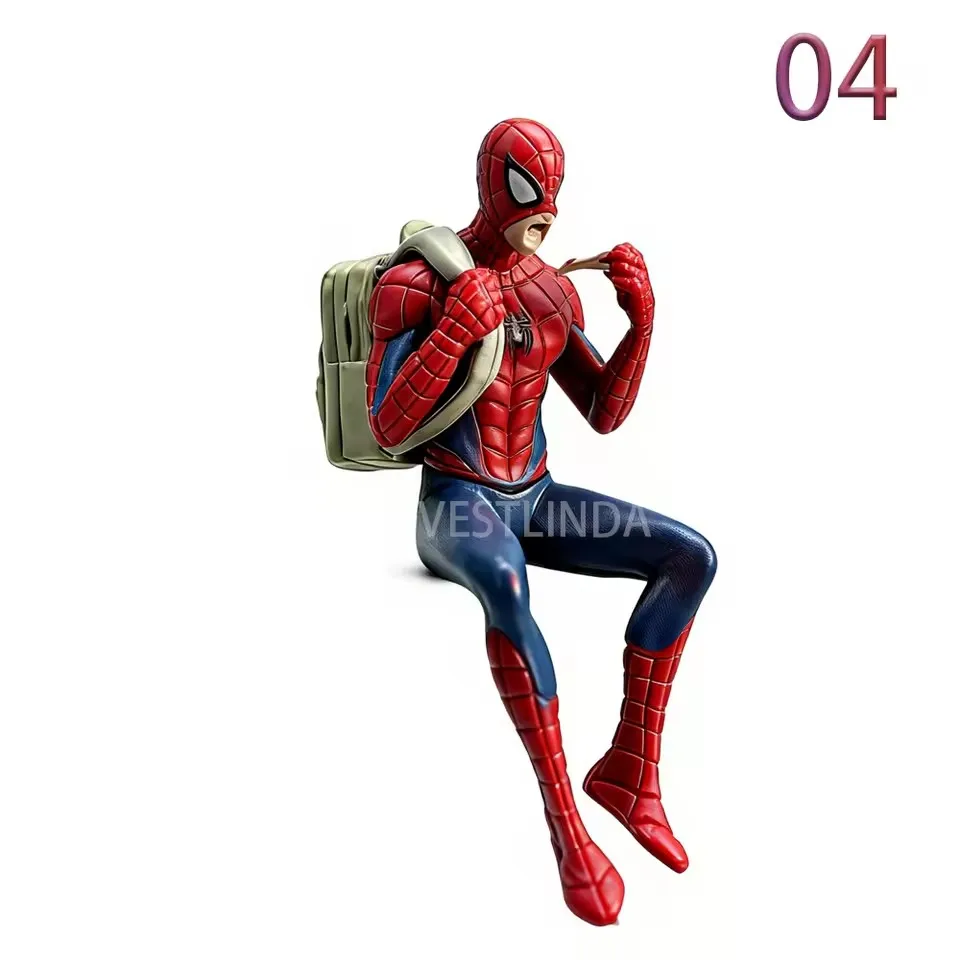 Beliebter Marvel-Superheld Spider-Man 7-9 cm Mini Handgefertigtes Desktop-Modell Dekoration Spiel-Zubehör Avengers Sammlerstück Geschenk