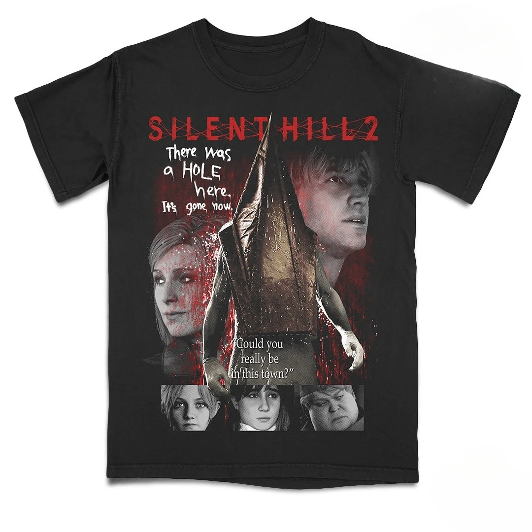 Men Silent Hill 2 T Shirts Cotton Clothing Casual Short Sleeve Round Neck Tee Shirt Adult T-Shirts Oversized Tee High Street Top