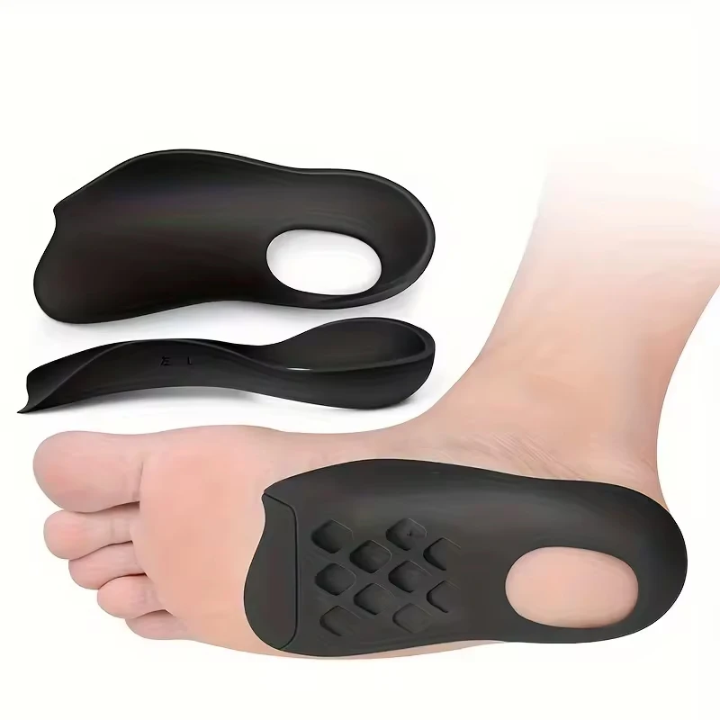 1 Pair Orthotic Insoles Arch Correction Insole XO Shaped Leg Pronation Half Pad Heel Collapse Support Flat Foot Heel Pad Foot