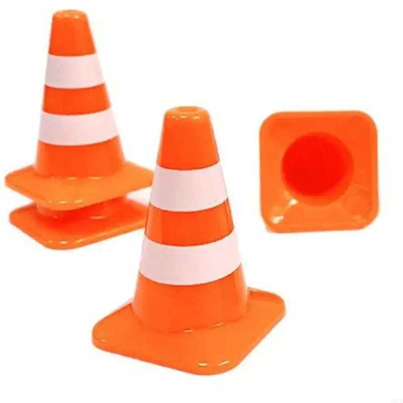 10 قطعة المناظر الطبيعية الصغيرة مخاريط المرور علامات الطريق واقعية للأطفال أوقات اللعب التعليمية النشاط إعداد المشهد الدعائم #3