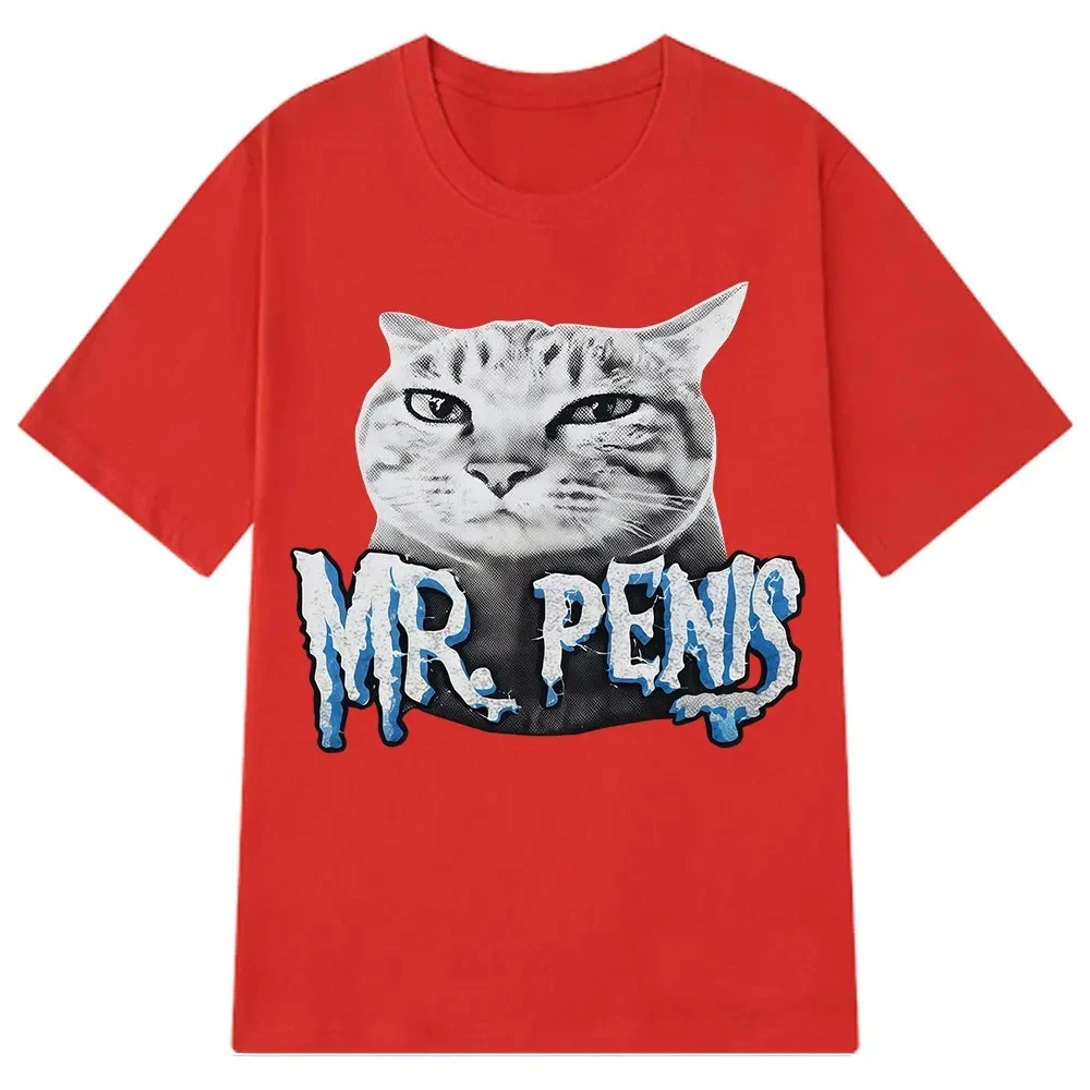 Mr Pen Is Cat Grappig Emoji T-shirt voor vrouwen, Harajuku stijl zomer korte mouwen casual hiphop T-shirt zomer streetwear Y2K top