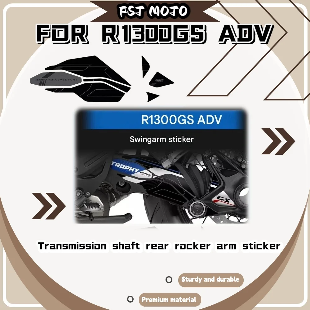 For R1300GS ADV Trophy Pre-Cut Swingarm Stickers Precise Original Contour Fit No Manual Trimming Required Riding Parts