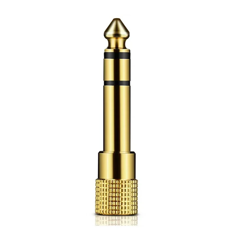 Liulz Jack 6.5 6.35mm Stekker naar 3.5mm Vrouwelijke Connector Gold Plating Hoofdtelefoon Microfoon AUX Audio Plug