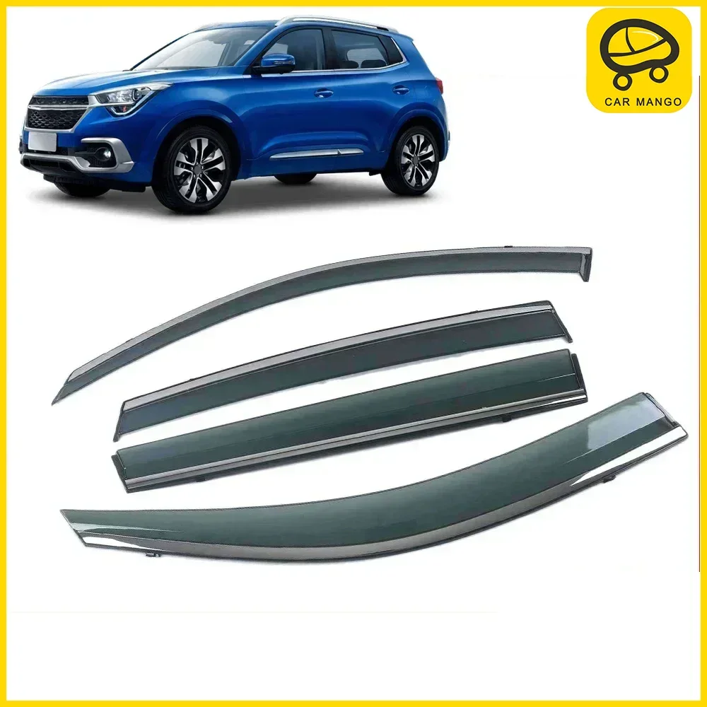 

Chrome Strips Rain Guards for Chery Tiggo 4/4 Pro 2017-2024 Window Visor Wind Deflectors Door Visor Vent Shades Ventvisor