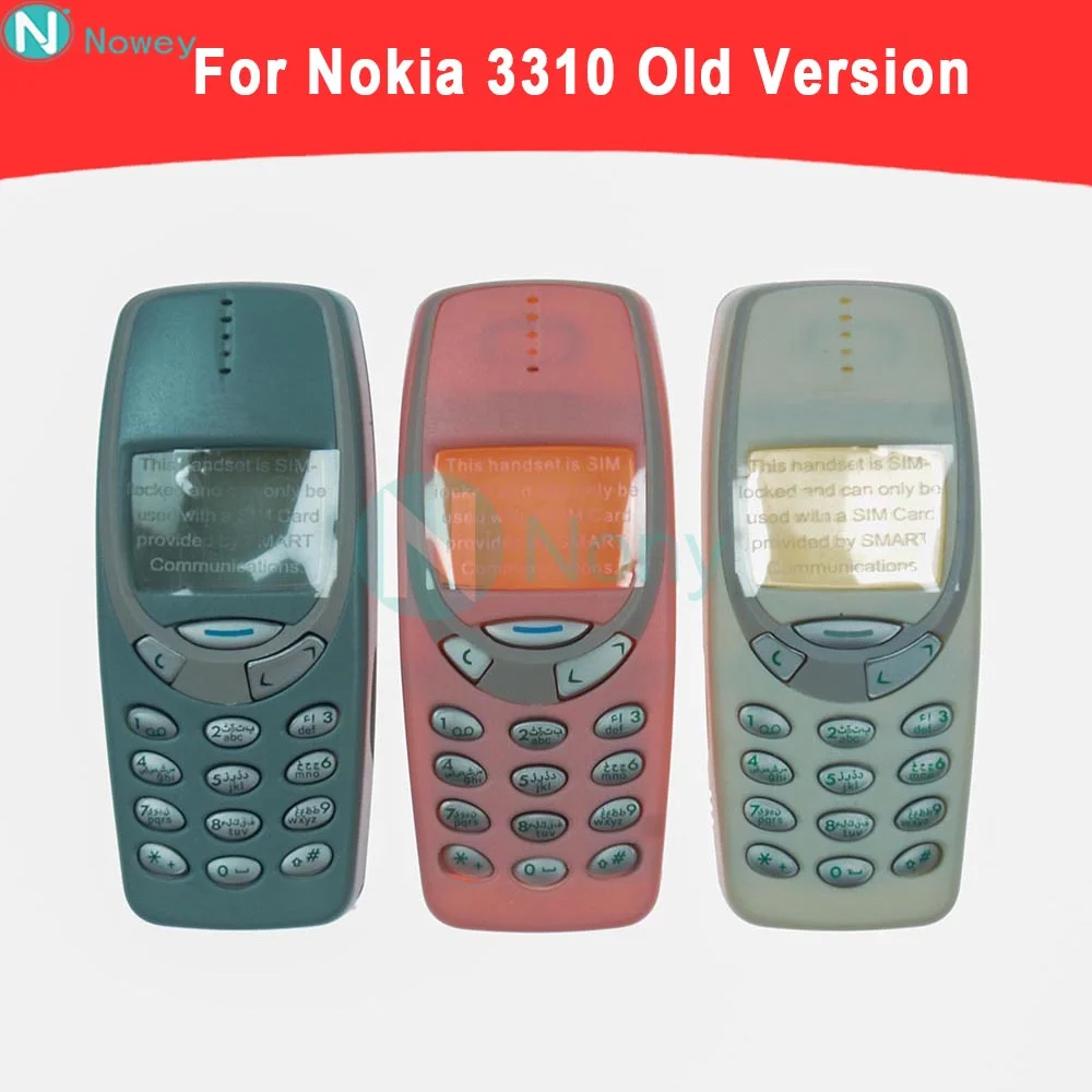 Nowey 3310 Housing For Nokia 3310 Old Version Mobile Phone Cover Case English Arabic Chinese Replacement parts