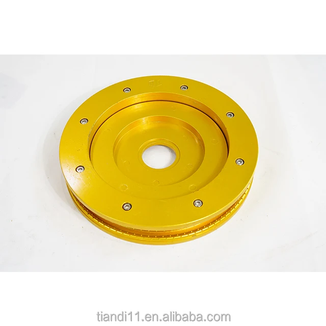 Stone Cutting Machine Aluminum Wheel With Rubber Ring Made In China