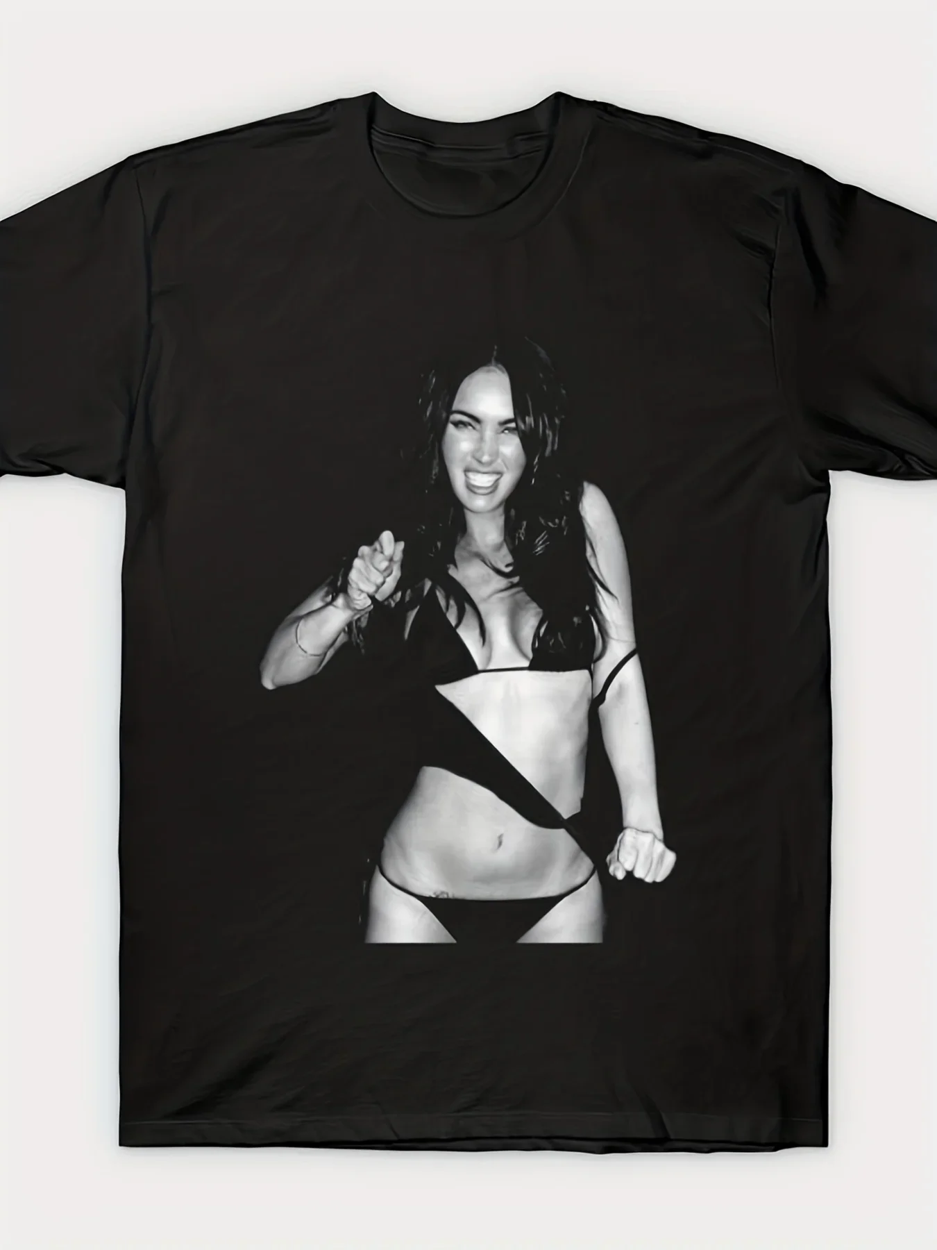 Megan Fox Bikini Men'S Apparel Graphic Tee for Men Western Style Unisex T-Shirt Available in Local Warehouse Oversized T Shirt