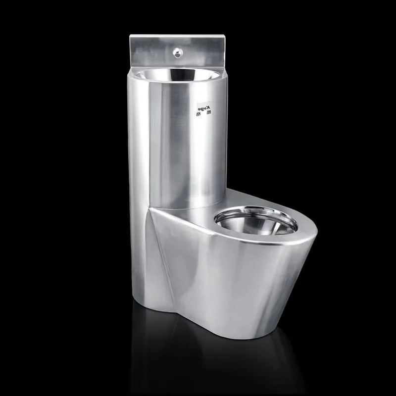 Factory Wholesale Anti Splash 304 316 Stainless Steel Prison Combination Toilet Sink Combo