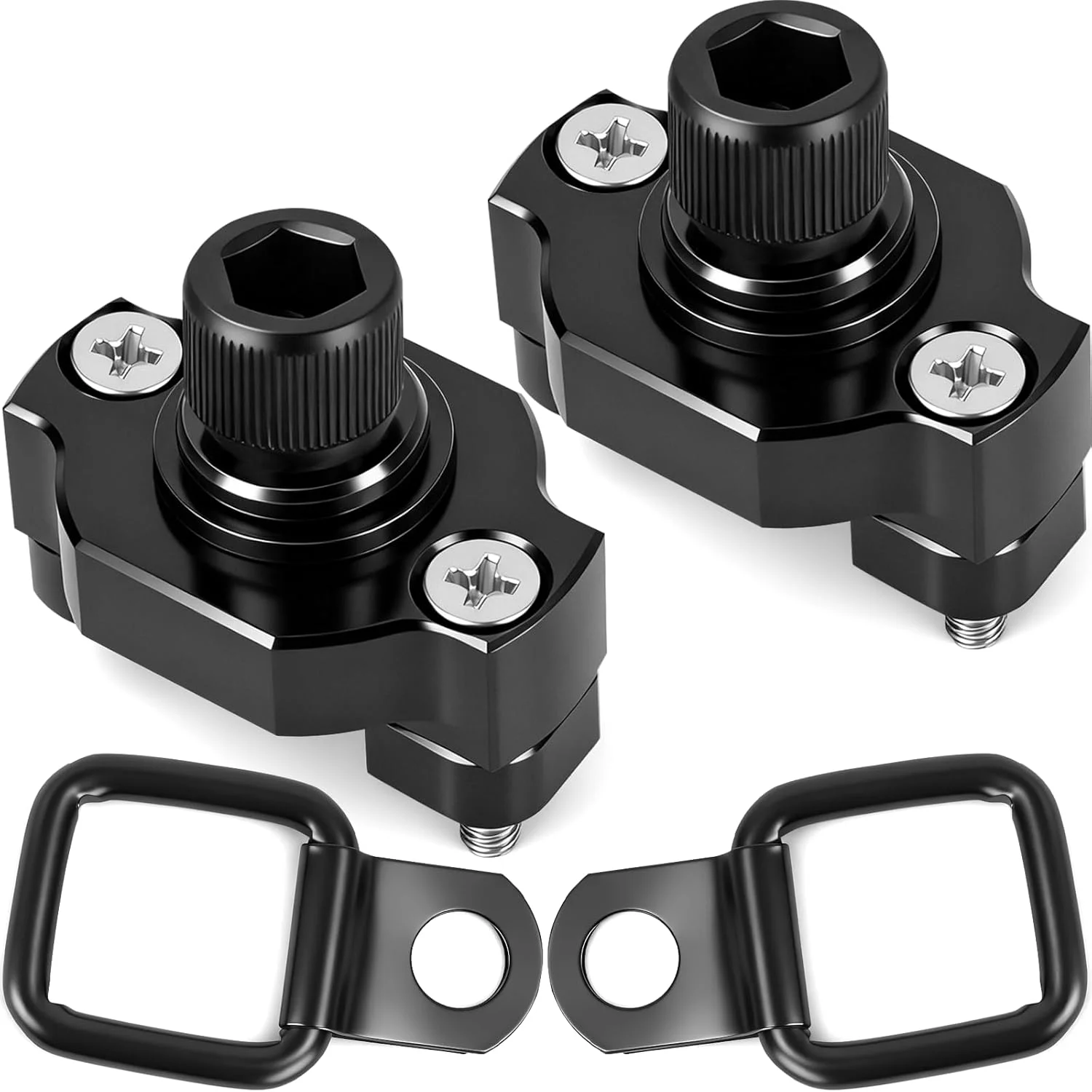 2pcs UTV ATV Aluminum D Rings Tie Down Anchors for CFMOTO Cforce Zforce Uforce 1000 950 800 600 625 U10 Pro Accessories