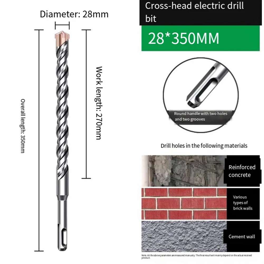 

1pc 1-1/8 X 13.75 Inch (28 X 350mm) Masonry Drill Bit Rotary Hammer Drill Bit Workshop Equipment Power Tools Drill Bits