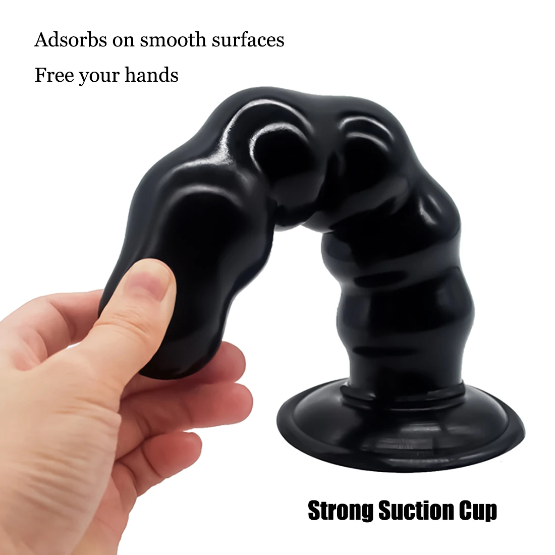 Huge Anal Plug Dildos Soft Beaded Anal Dilator with Suction Cup Stimulate Anus and Vagina Butt Plug Sex Toys for Women and Men