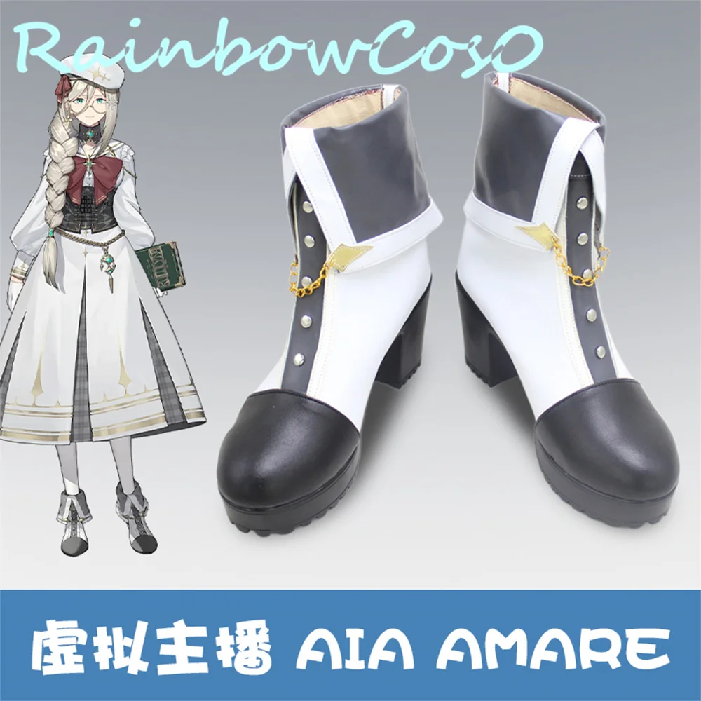 Virtual YouTuber Vtuber hololive Aia Amare Cosplay Shoes Boots Game Anime Carnival Halloween Rainbowcos0 W2638