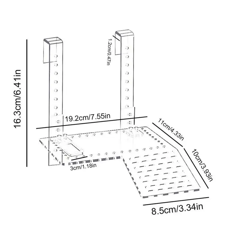 Acrylic Turtle Basking Platforms Hangable Reptile Ladder Resting Terrace Climbing Dock Fish Tank Aquarium Floating Decoration