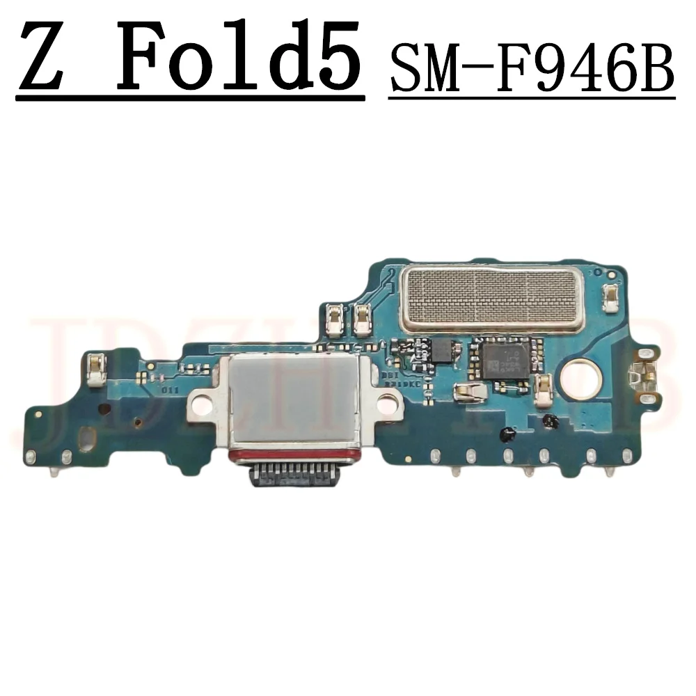 Charging Port Auxiliary Board For Samsung Z Fold5 F946 Signal Spin Axis Motherboard Connector Flex Cable MMW 5G Module Z Fold 5