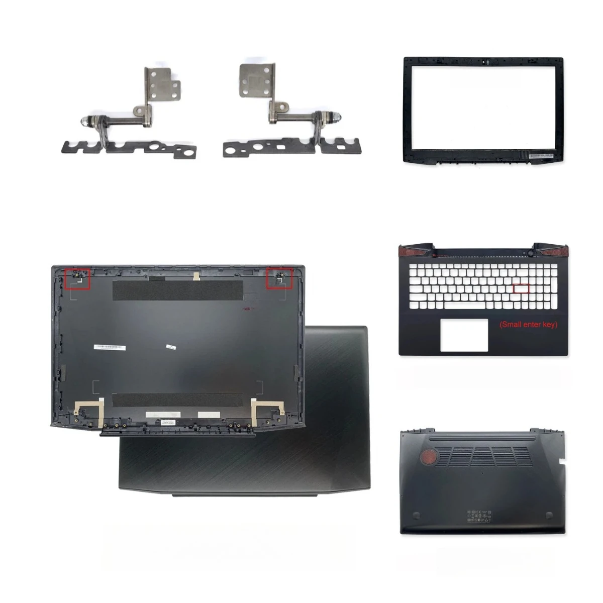 Tampa Traseira Superior para Laptop Y50P-70 Y50-80 Y50 Y50-70 Não Touch, Bezel, Palmrest, Carcaça Superior e Inferior, Hastes