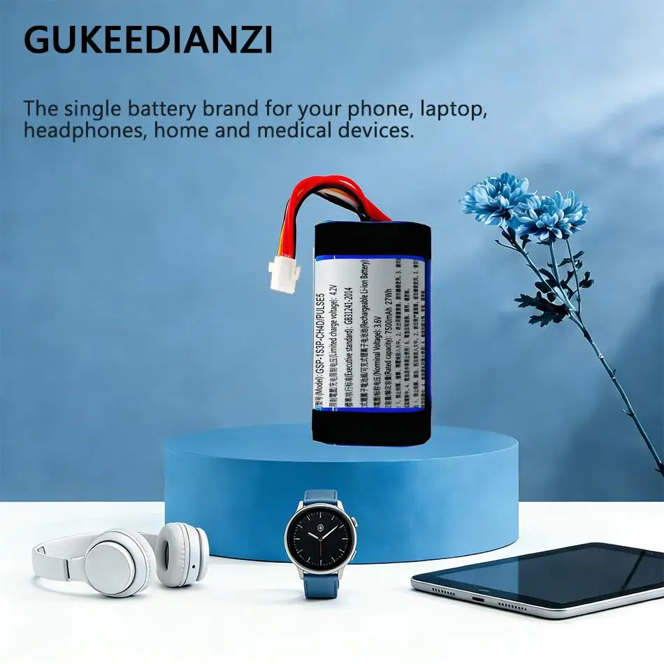 

7500Mah For Jbl Pulse 5 Speaker Battery Gsp-1S3P-CH4D High-Efficiency