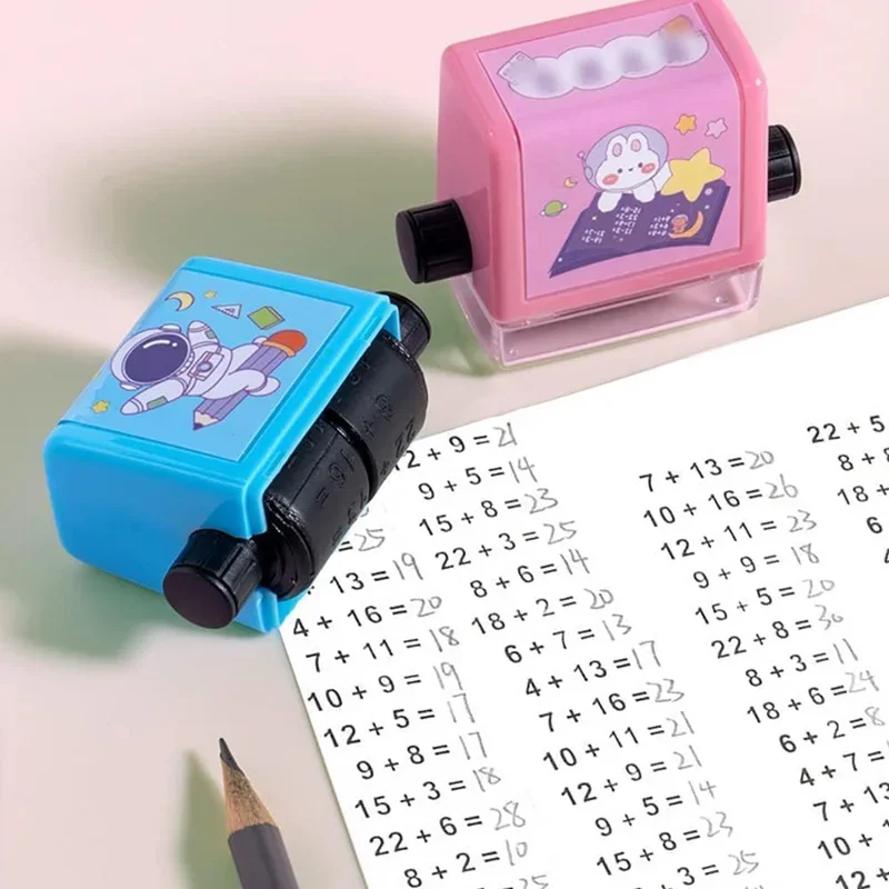 Roller Style Seal Addition And Subtraction Seal Arithmetic Artifact Digital Teaching Practice Question Seal Math Wheel Stamp