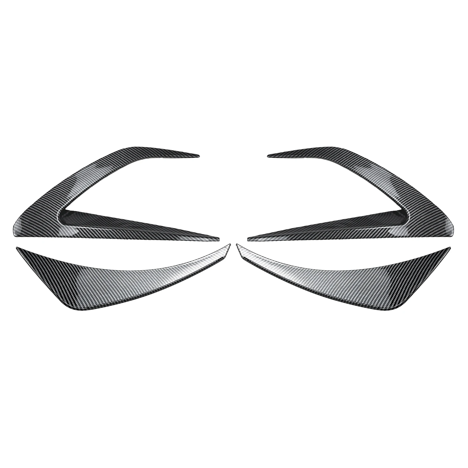 Front Bumper Side Air Vent Trims For Mazda MX-5 MX5 ND Miata 2016-2025 Fog Light Cover Intake Frame Canards Spoiler Splitter Kit