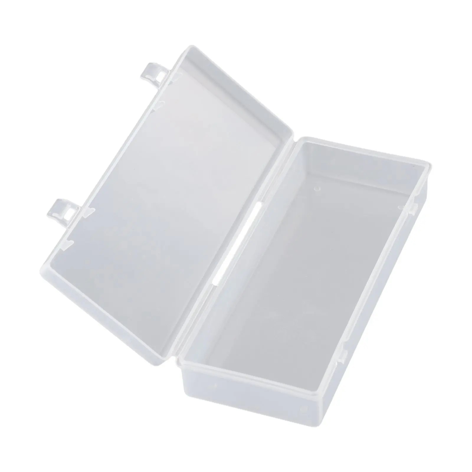 

Plastic Case Storage Box Cosmetics Cover Craft Earring Clear Container Jewelry Organizer Stationery 15.5*6.3*3cm Storage Boxes