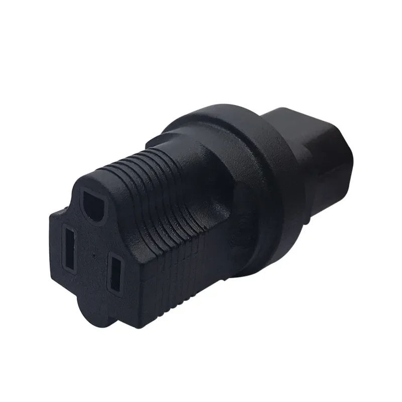 USA NEMA 5-15R to IEC 60320-C14 Travel Power Adapter American 3 Prong Receptacle To C14 Power Converter Connector Industrial Gra