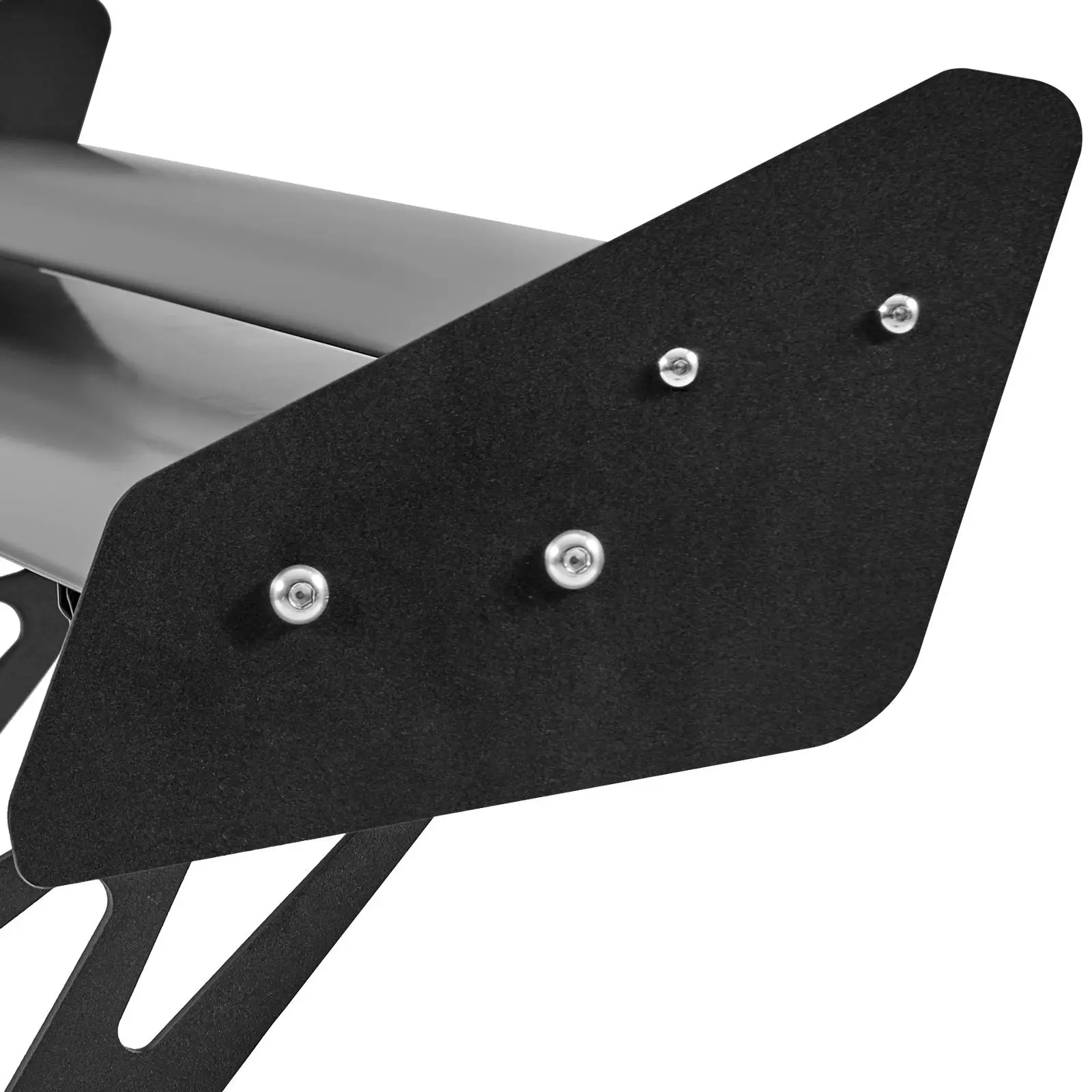 GT Wing Car Spoiler, 53.1 inch Universal with Double Deck, Adjustable Lightweight Aluminum, Rear, Racing BGW/JDM Drift Black