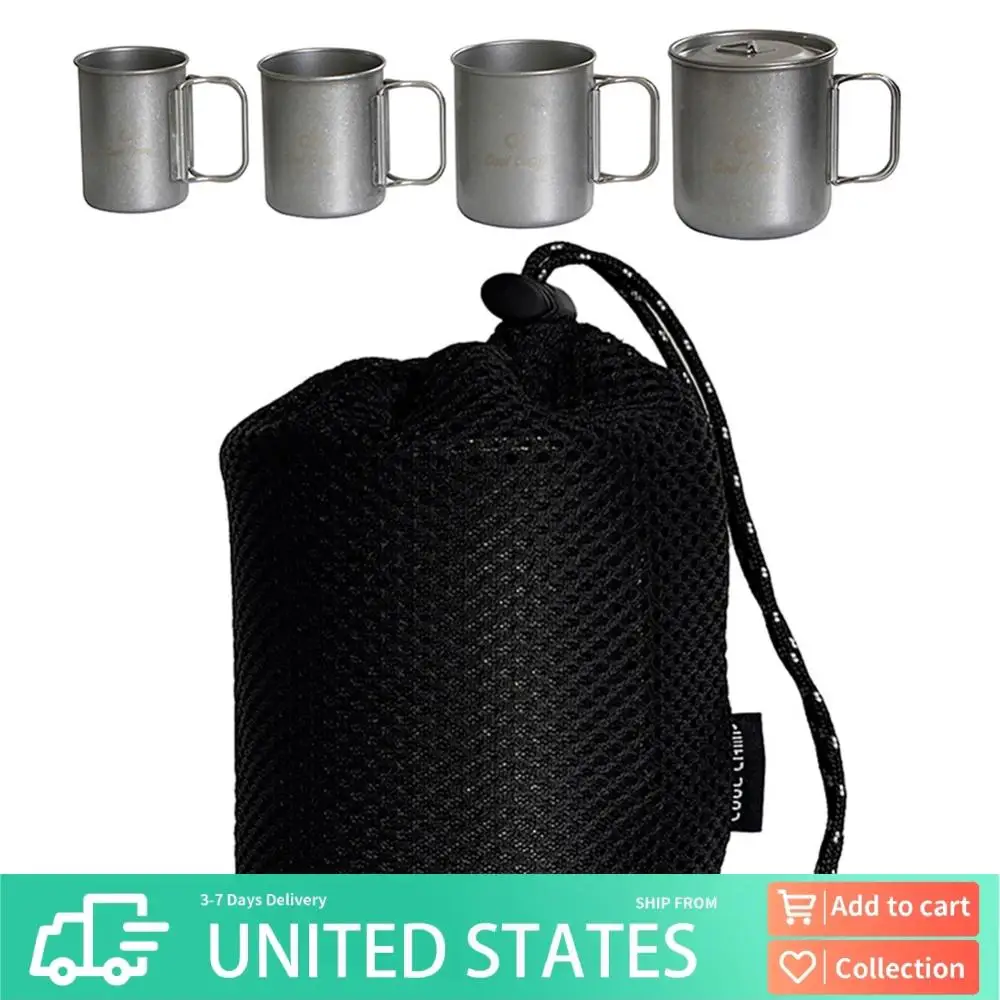 

4 шт. кружка для воды, сверхлегкая портативная дорожная чашка, набор посуды из нержавеющей стали 304 для кемпинга, альпинизма