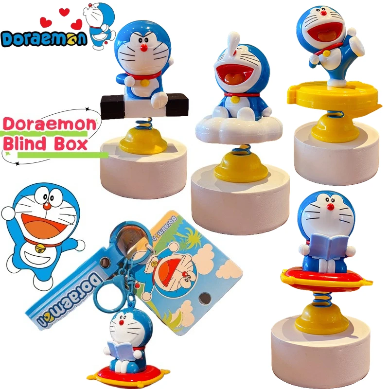 

Doraemon, милая слепая коробка серии Time Machine, креативная ценная DIY мультяшная версия Q, ручная офисная модель автомобиля, украшение для рабочего стола