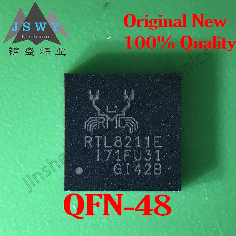 

(5/20 PCS) RTL8211E-VB-CG RTL8211E QFN-48 Ethernet transceiver chip. Brand new, original stock. Fast shipping. Electronic