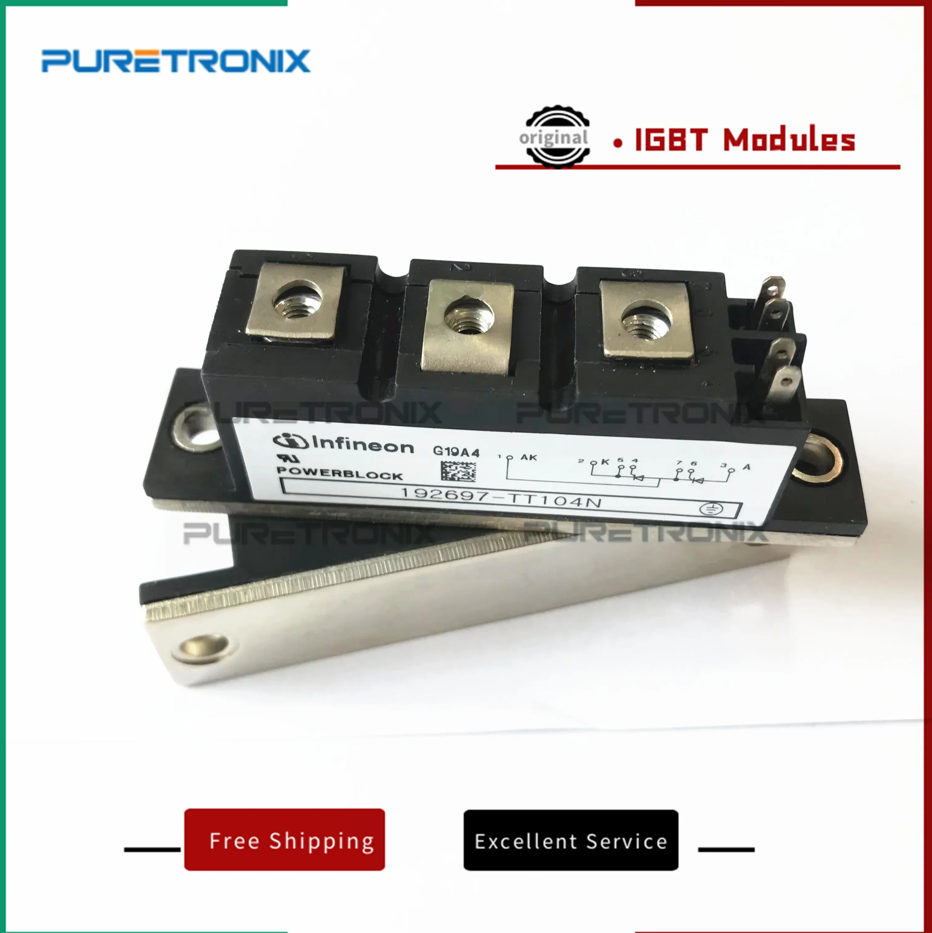 192697-TT104N TT104N14KOF TT104N16KOF TT104N12KOF TT104N-12-794591-00 Mới Ban Đầu Mô Đun Nguồn