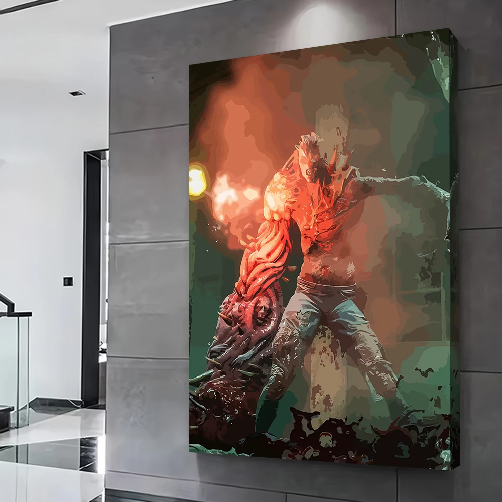 شيء الظهر 4 الطباعة الدم المشارك صور الرسم على لوحات القماش الجدارية لغرفة الألعاب الديكور عناصر ديكور المنزل الداخلية