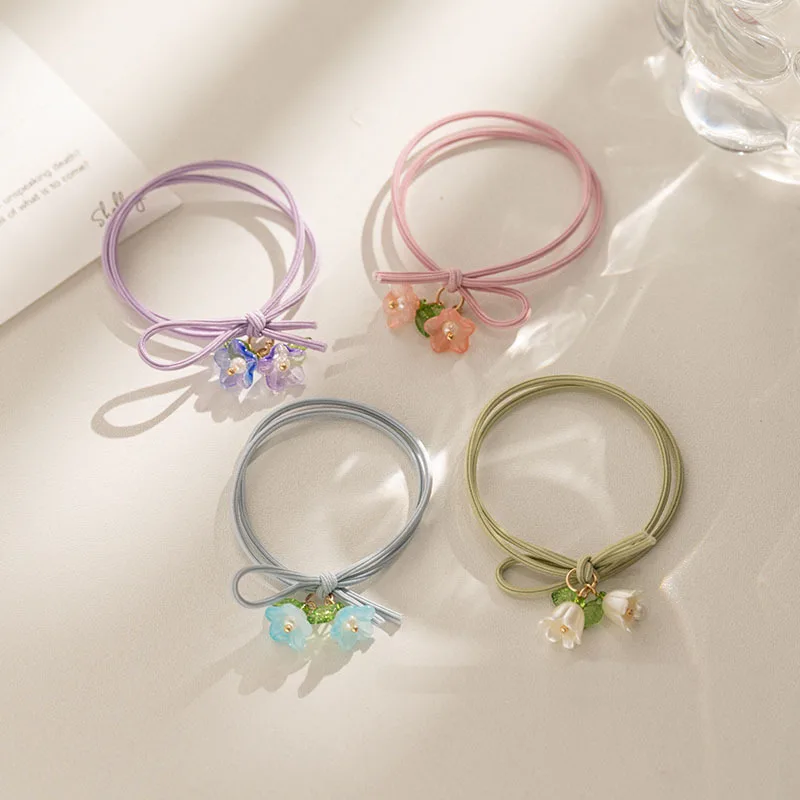 4 bandeaux en forme d'orchidée, bandeaux élastiques et durables pour femmes, accessoires pour cheveux en forme de fleur, nouveaux bandeaux pour cheveux