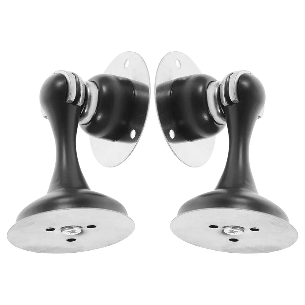 

2 PCS Door Stop Handles Magnetic Stoppers for Bottom of Security Black Stainless Steel Cabinet Hinges