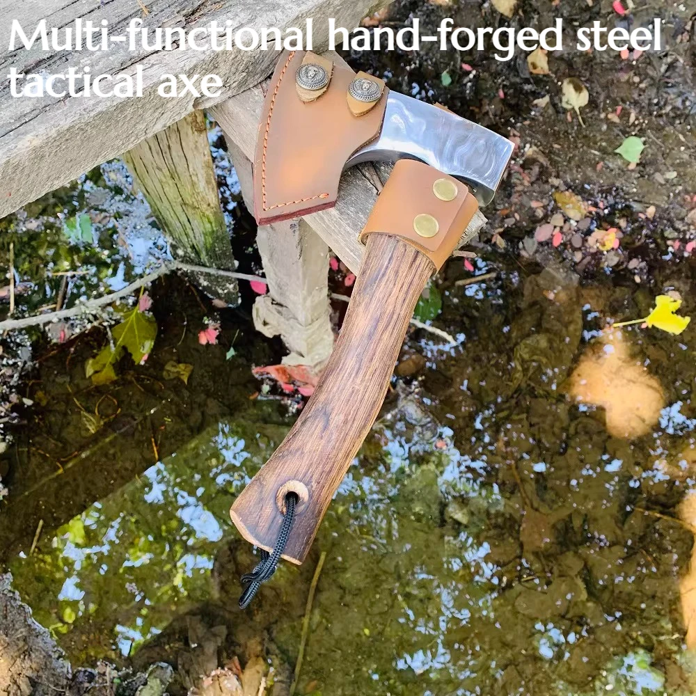 

High-carbon Steel Outdoor Tactical Axe - Convenient Portable Camping Emergency Self-defense Equipment