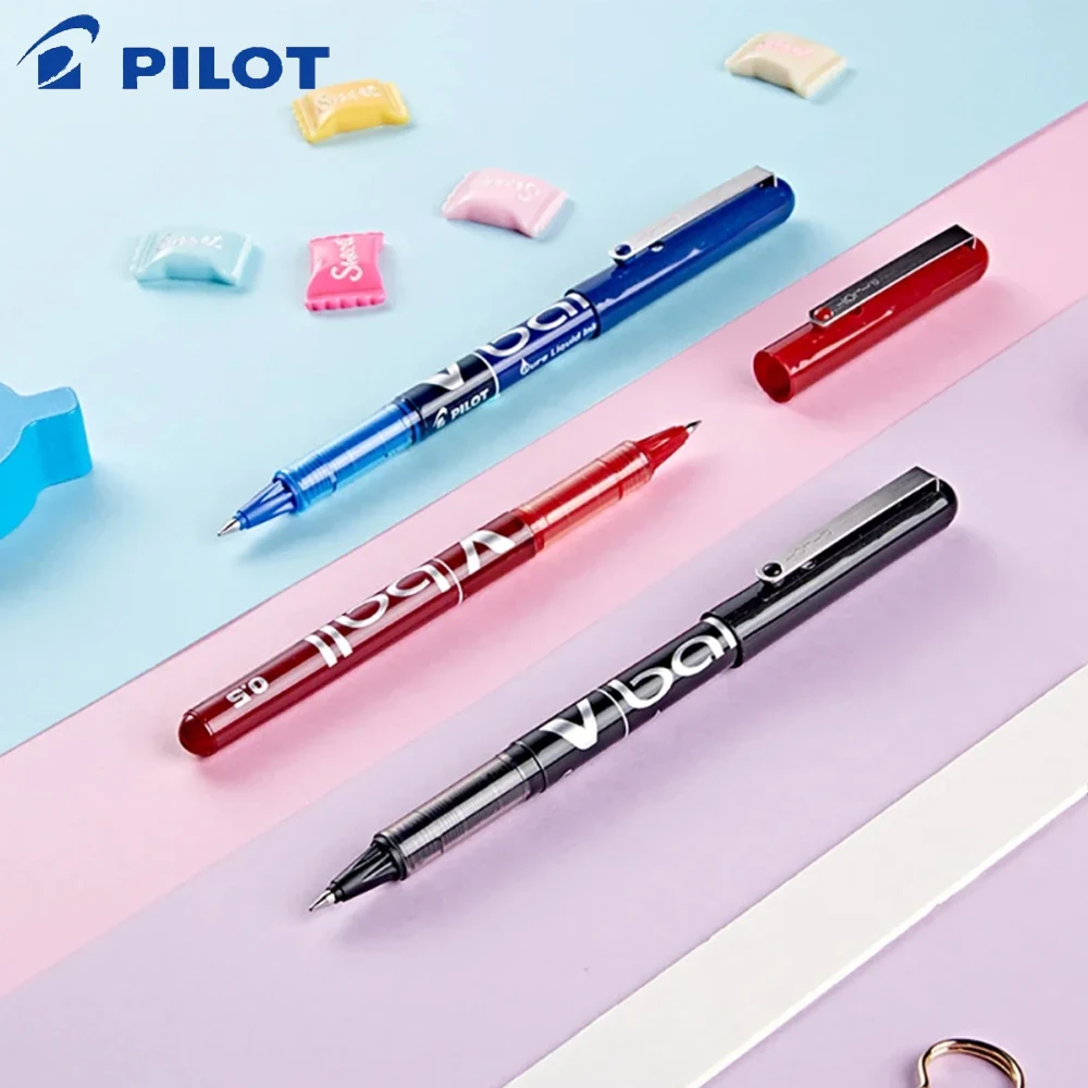 12pcs Japan PILOT Gel Pens BL-VB5 0.5mm Direct Liquid Bullet Large Capacity School Acsesories Stationery Back To School