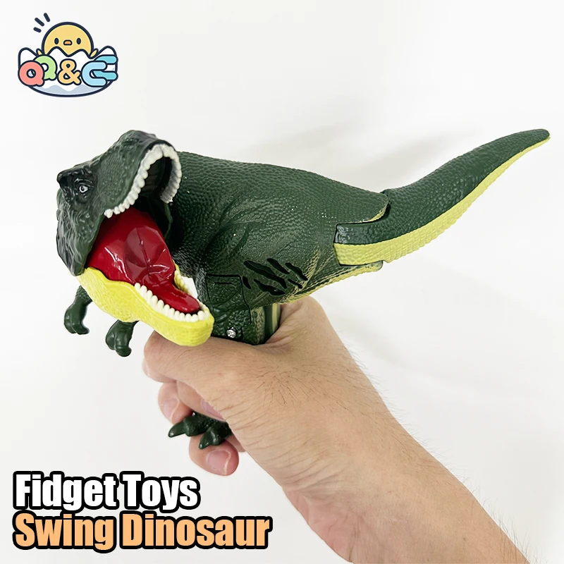 Dinosaur ZaZaZa Toy Children Creative Battery-free Telescopic Spring Swing Dinosaurs Fidget Toys Christmas Gifts for Kids