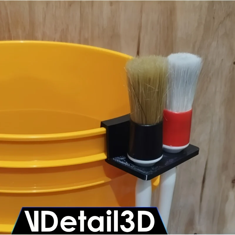 1 Brush Holder for Wash Bucket - Compatible with Most Standard Car Wash Buckets, Easily Attaches to the Bucket, More Convenient