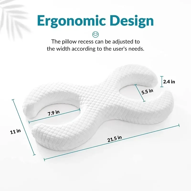 Memory Foam Face Relaxed Wrinkle Prevention Anti Aging Anti Wrinkle Beauty Bed Pillow