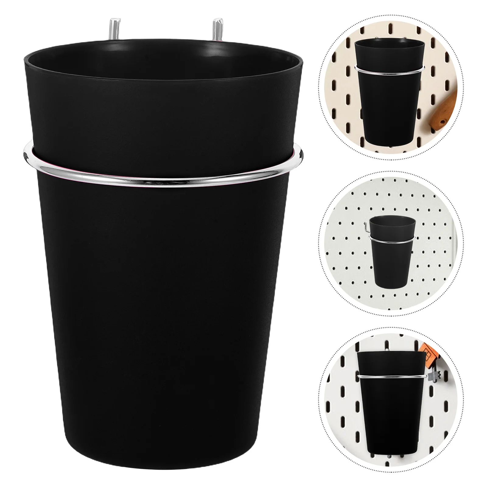 

6Pcs Pegboard Cups Storage Organizers Multipurpose Tool Holder Hooks Pen Cup Garage Wall Organizer Pegboard Pliers Holder