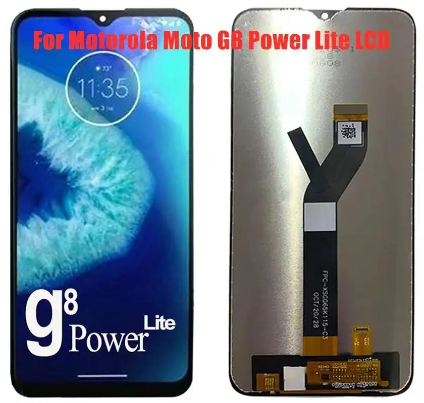 

Для Motorola moto g8 power lite мобильный телефон ЖК-экран оригинальный ЖК-экран, сенсорный экран с рамкой, для moto g8 power lite LCD