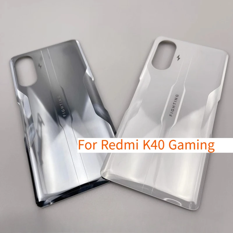 For Xiaomi Redmi K40 Gaming Glass Battery Back Cover Phone Rear Housing Case Replacement
