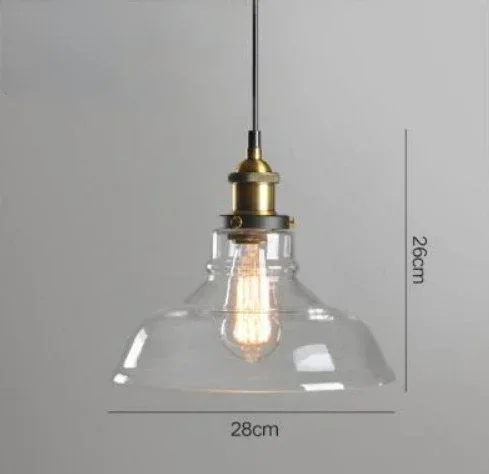 Clear Grijs Amber Kleur Vintage Hanger Eetkamer Glas Opknoping Lamp Rusland Loft Armatuur Moderne Slaapkamer Verlichtingsarmaturen - afbeelding 1