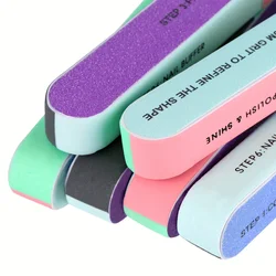 7 Sides Nail Buffers Files Professional Polisher For Nail Art Manicure Polishing Block Buffing Accessories Cream Tools