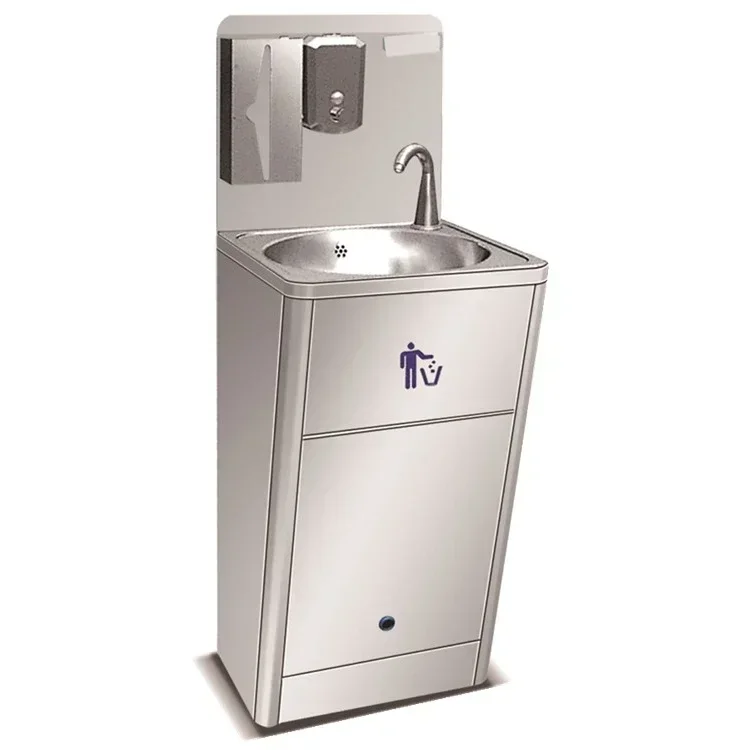 Stainless steel foot operated washbasin station SS304 washbasin factory