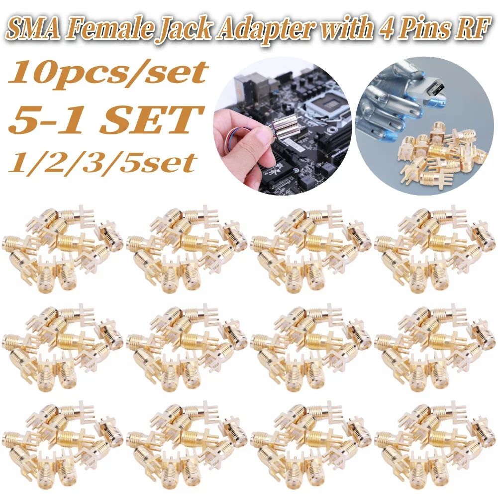 10 Pcs Sma Female B…