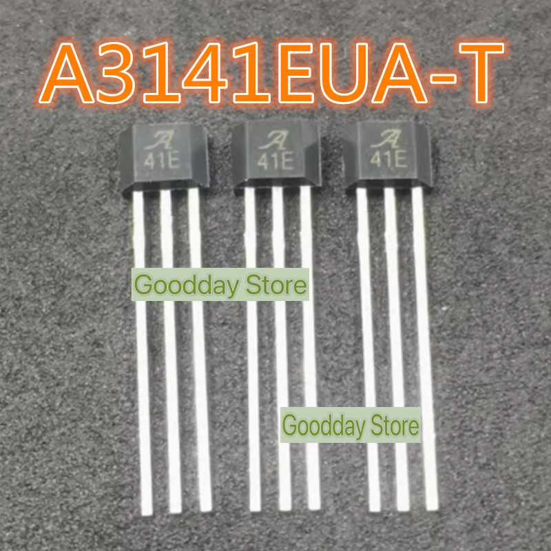 Original 41E Hall switch element A3141EUA-T A3141 silk screen A41E Hall sensor unipolarity