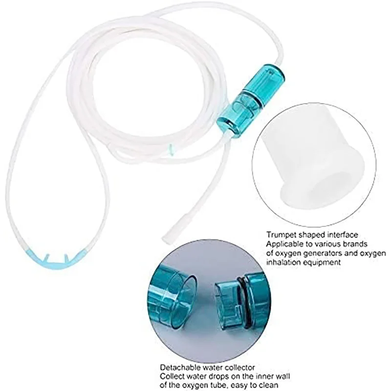 Suyzeko Oxygen Nasal Cannula Hydrogen Nasal Suction Tube Headset Hydrogen Inhalation Machine Tube Medical Grade Breath Cannula